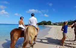 Riding on the beach with Sandy Turf Stables