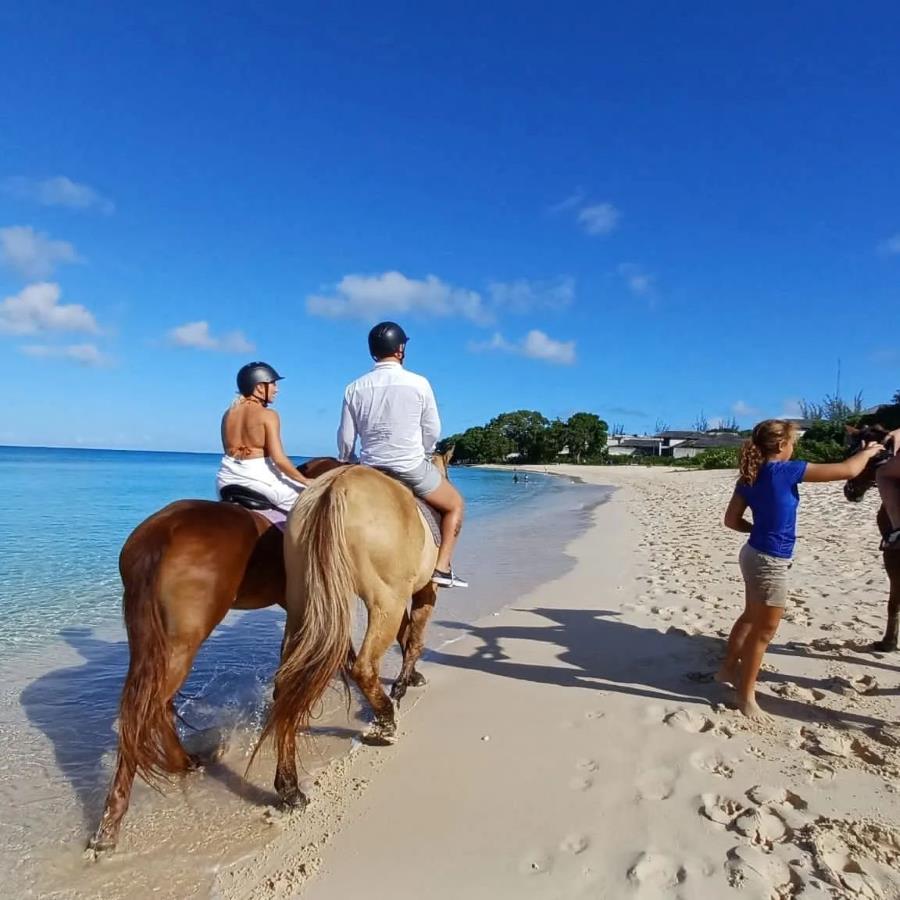 Riding on the beach with Sandy Turf Stables